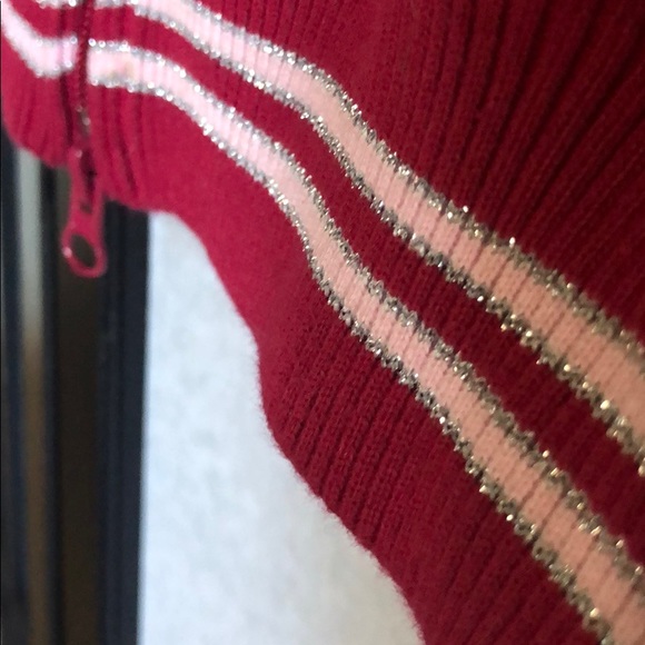 Magenta velour track jacket - Picture 5 of 5